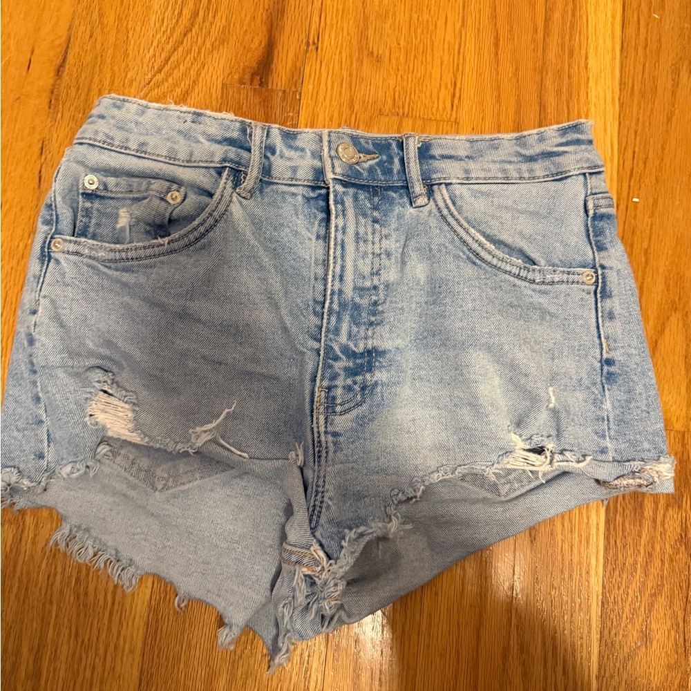 High Rise Zara Denim Jean Shorts